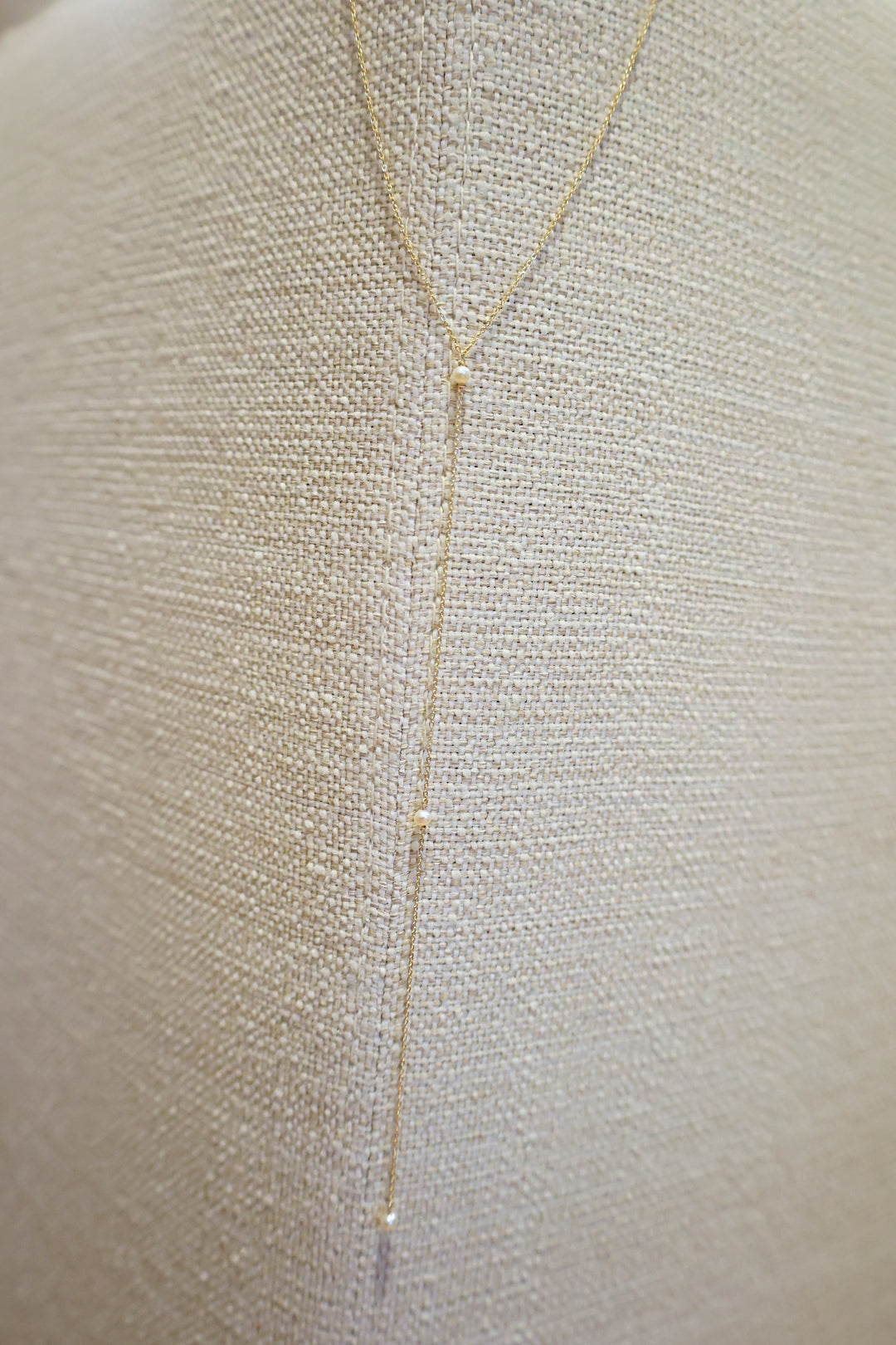 Cleo Lariat Necklace- Gold Filled