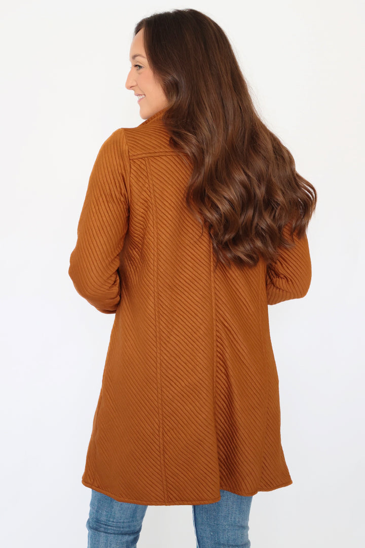 Sylvie Open Cardigan- Camel