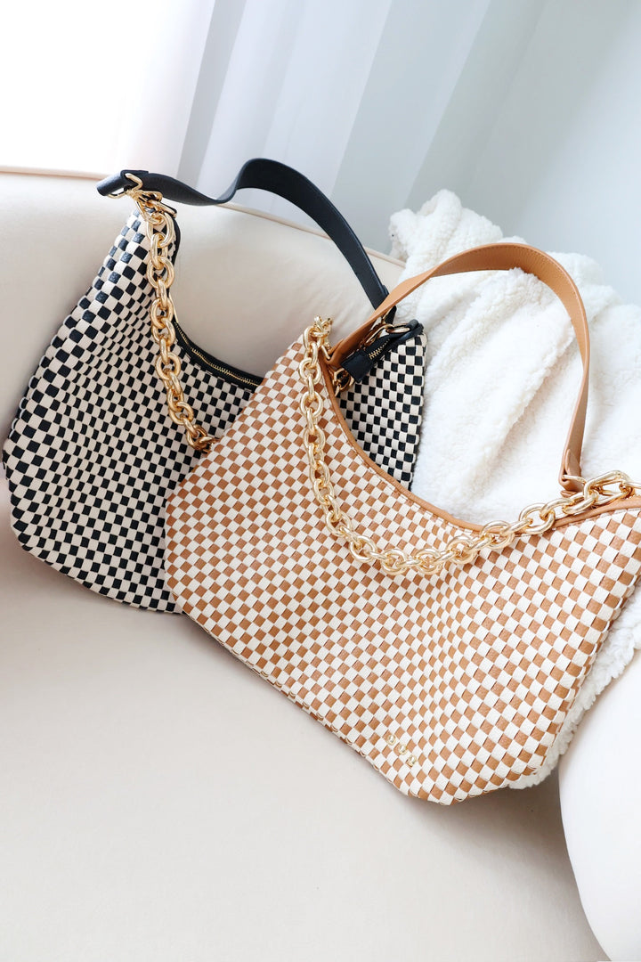 Sienna Shoulder Tote - Brown