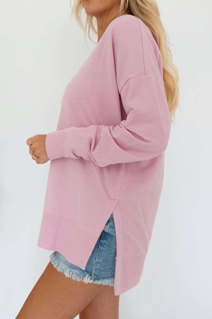 Modern V-Neck Weekender - Sunset Mauve