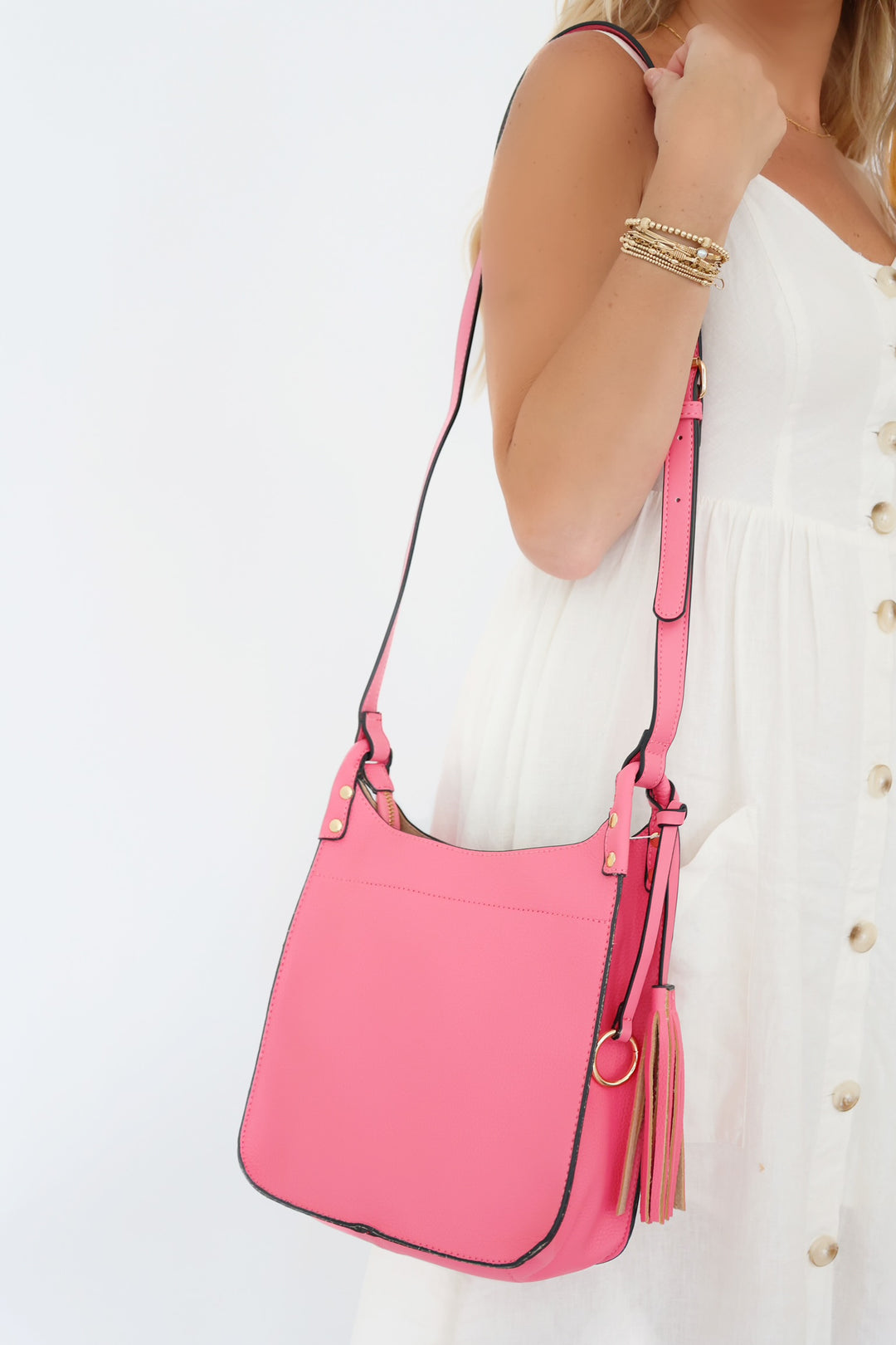 Lucinda Square Crossbody - Bubblegum