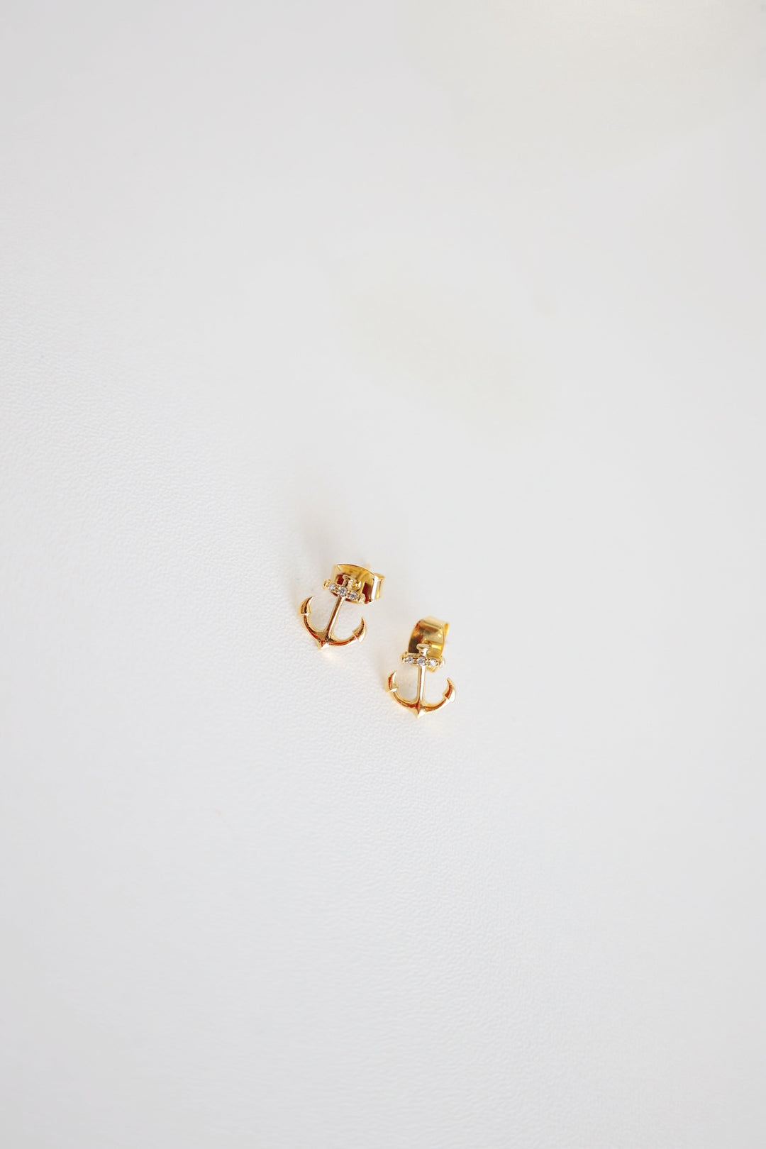 Anchor Stud Earrings