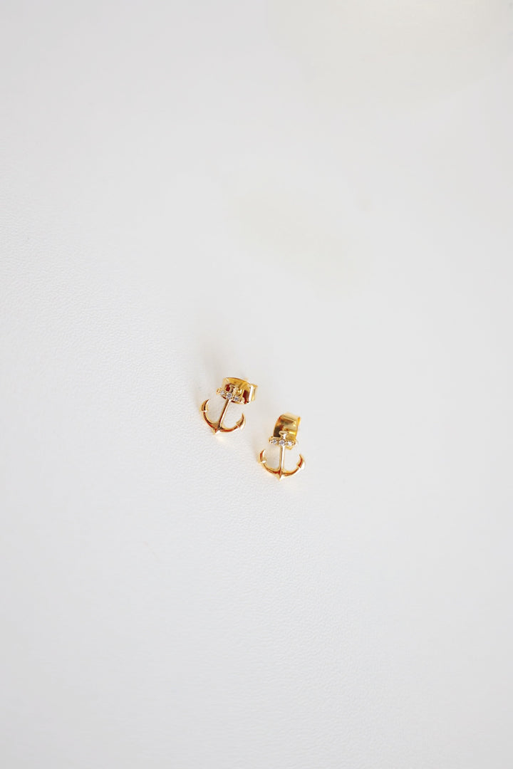 Anchor Stud Earrings