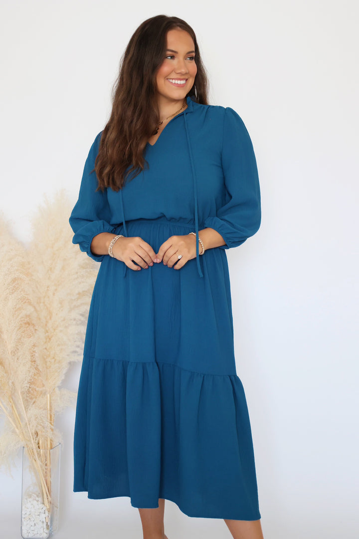 Any Occasion Dress- Teal