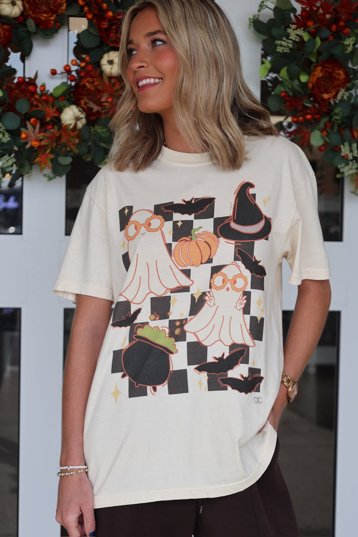 Checkered Ghost Tee