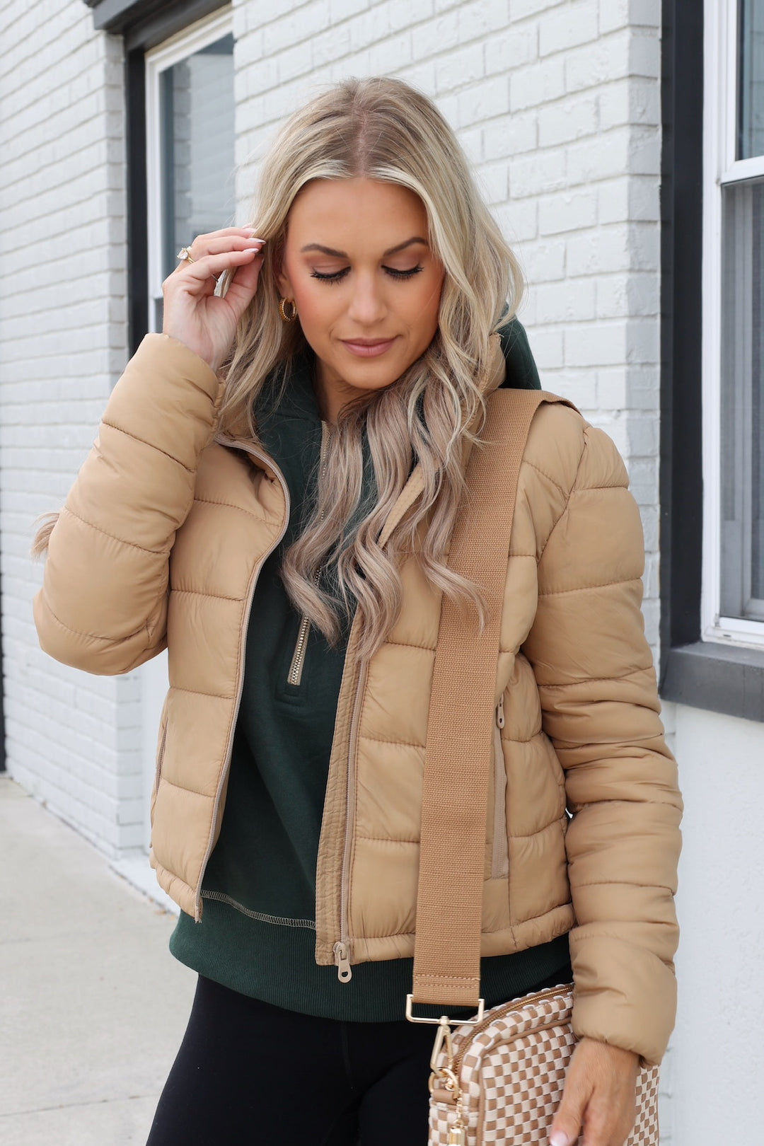 Cherish Puffer Jacket- Coffee