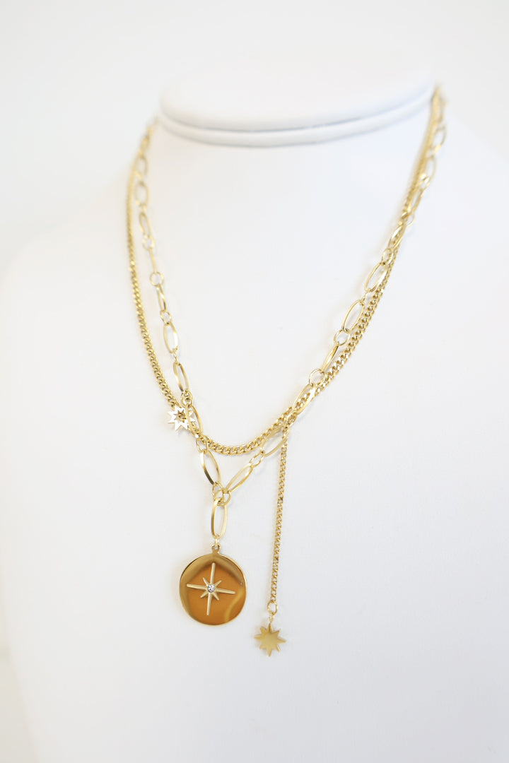 Cosmos Necklace- Gold Plated