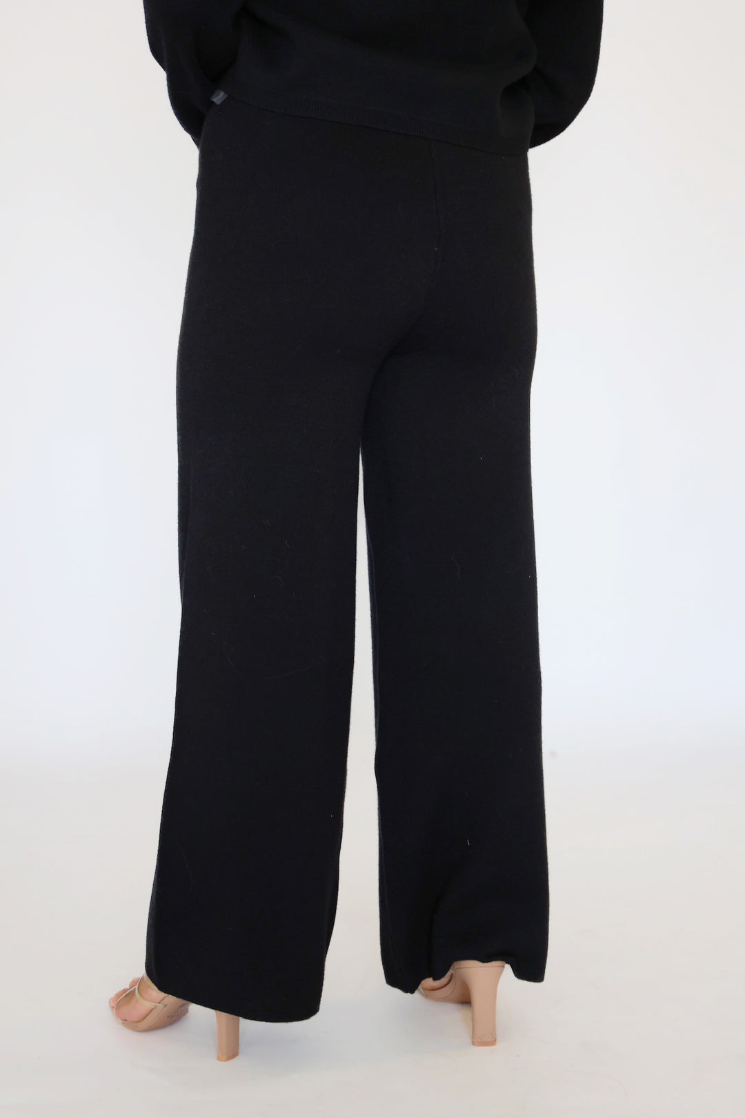 Elowen Sweater Knit Pant - Black