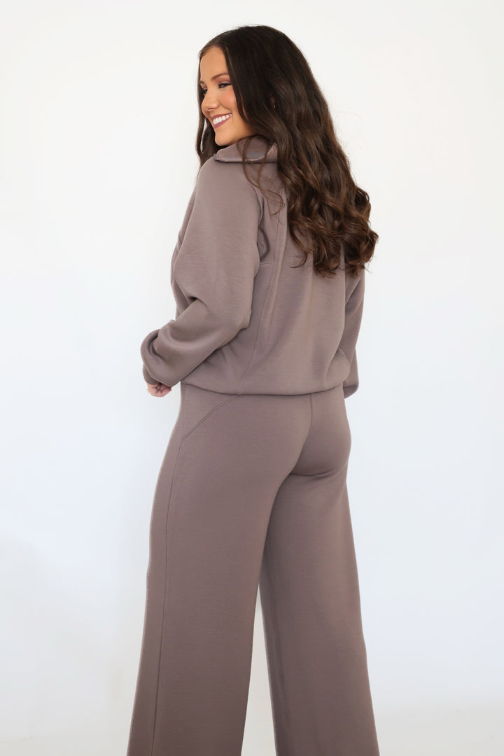 SPANX AirEssentials Half Zip - Smoke