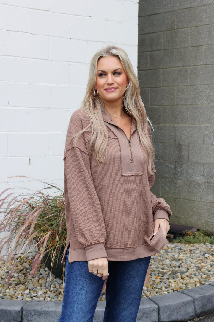 Baker Waffle Top- Mocha