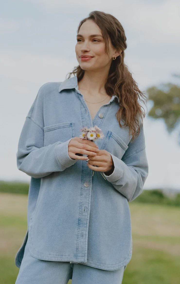 All Day Knit Jacket- Ocean Air