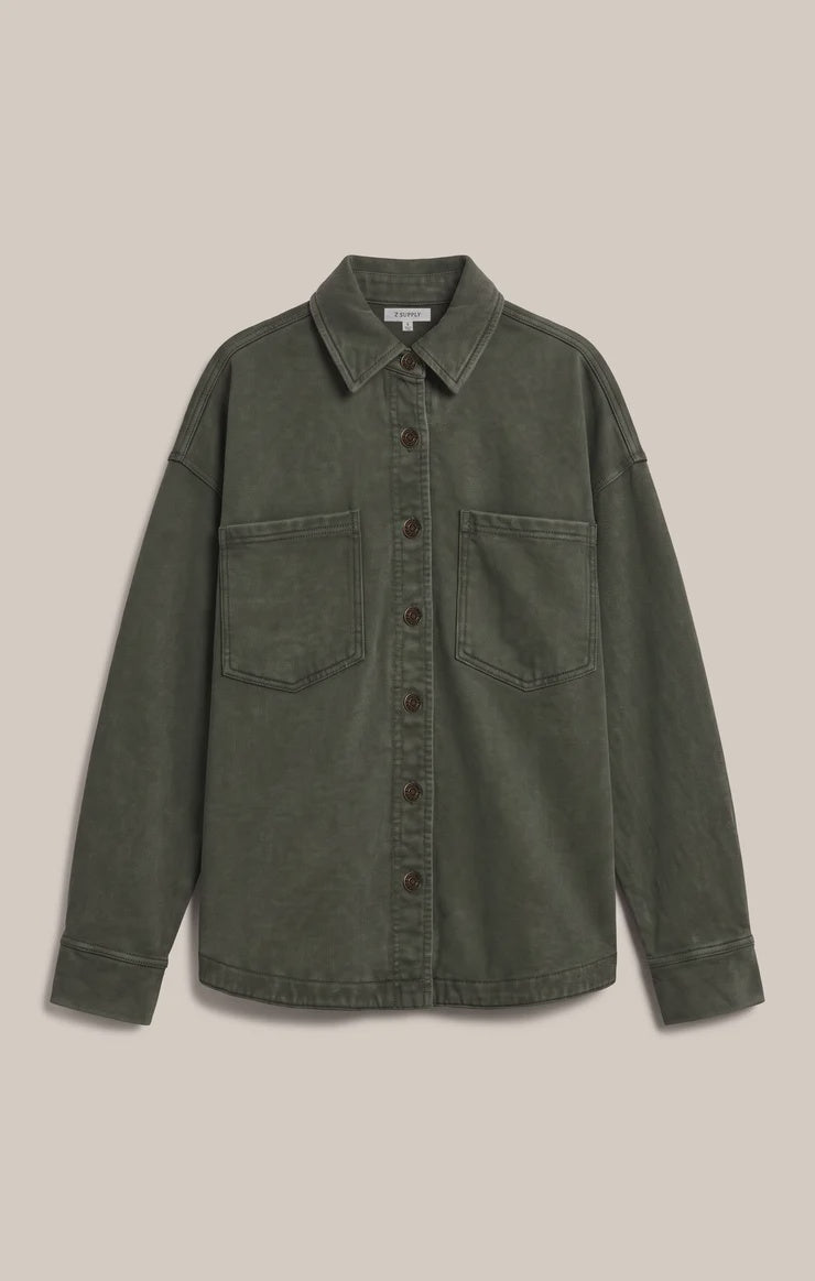All Day Knit Jacket- Olive