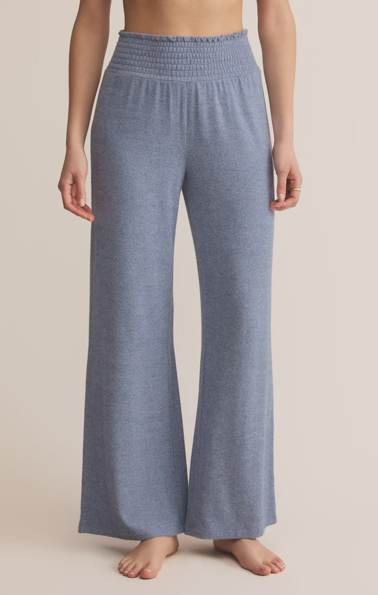 Dawn Smocked Pant- Blue Velvet