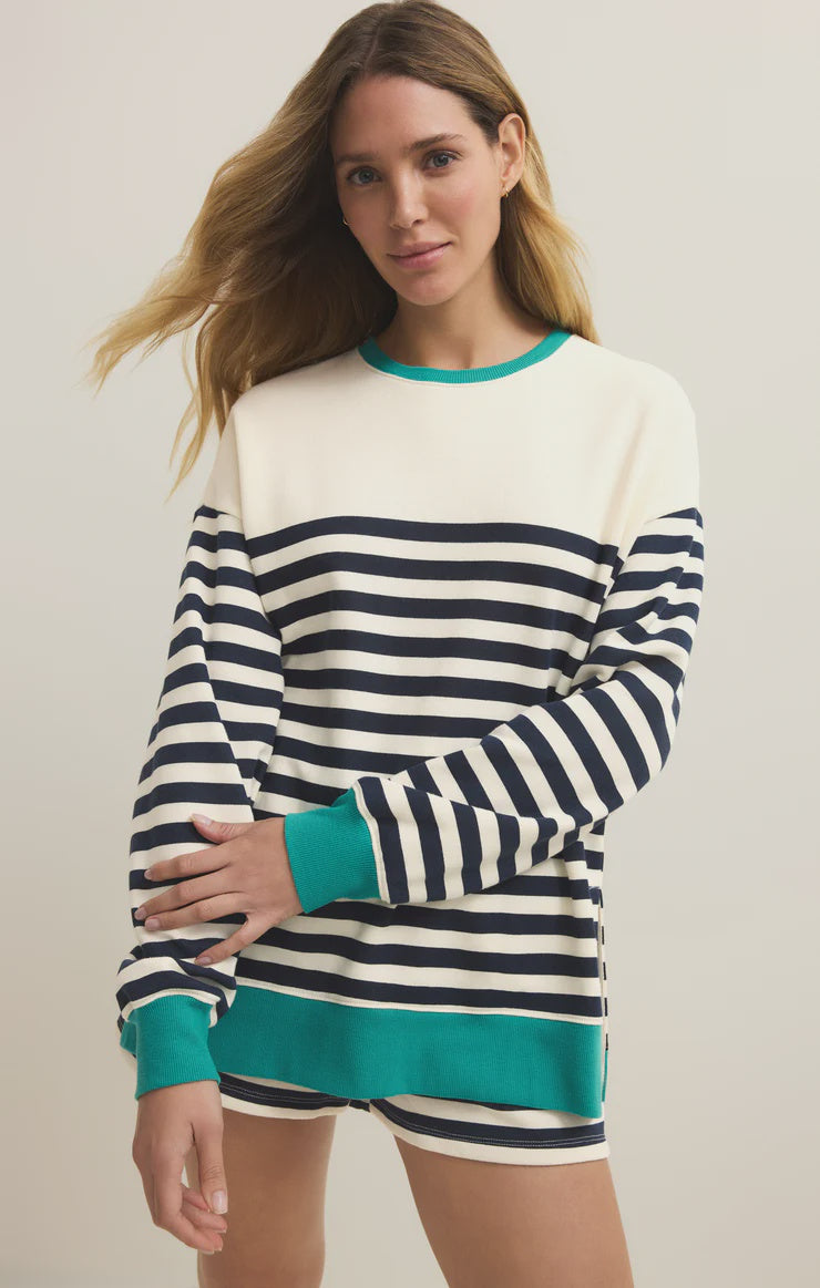 Layer Up Stripe Sweatshirt