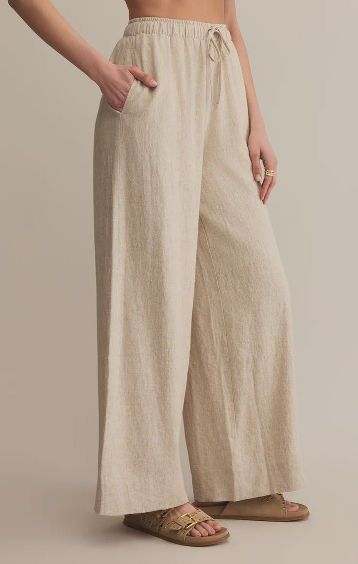 Henri Linen Pant - Flax