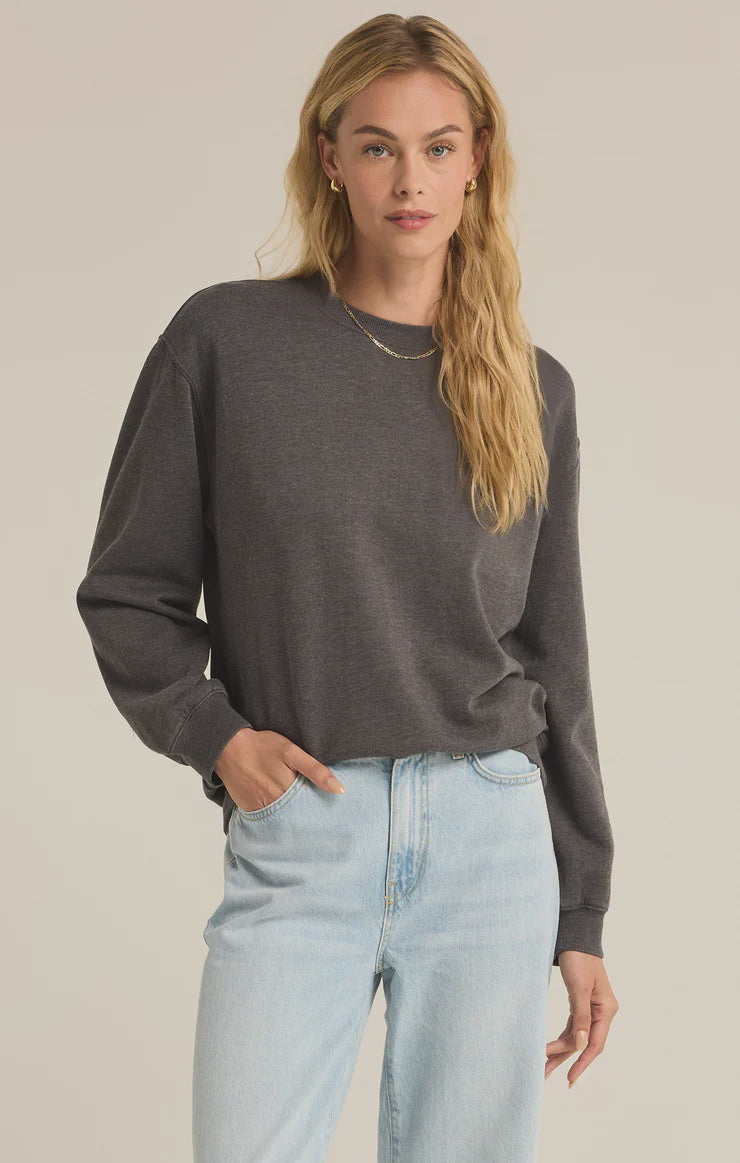 Oversized Sweatshirt - Washed Black