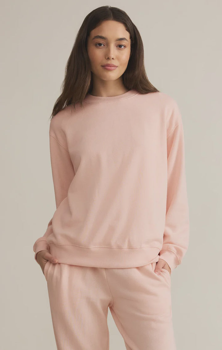 Boyfriend Sweatshirt - Pink Salt