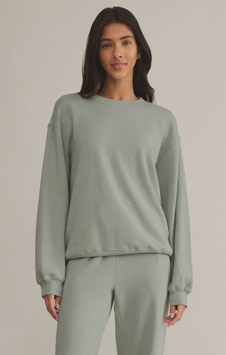 Boyfriend Sweatshirt - Sage Green