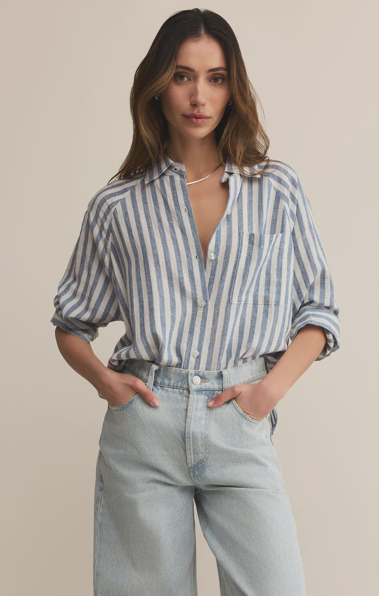 The Perfect Linen Top - Boathouse