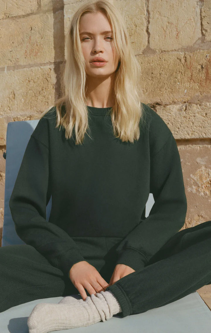 Boyfriend Sweatshirt- Garland Green