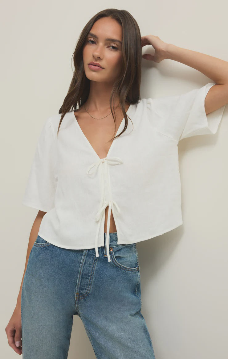 La Belle Linen Top