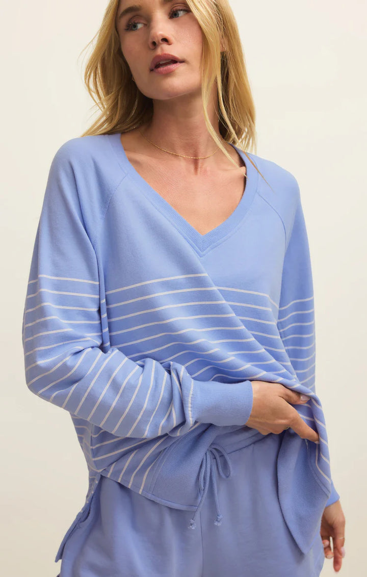 Weekender Stripe V-Neck