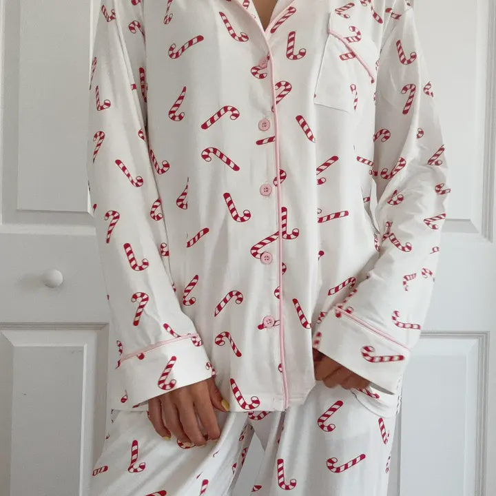Candy Cane Lane PJ Top