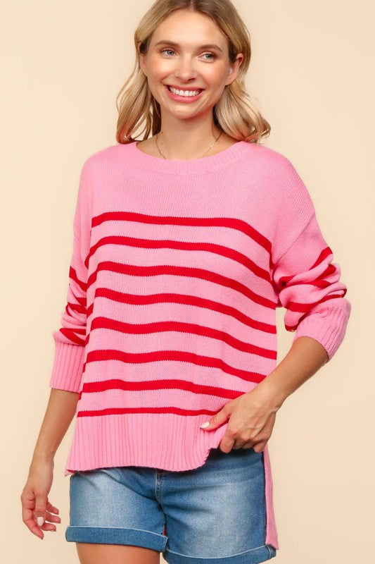 Bowen Sweater - Pink/Red