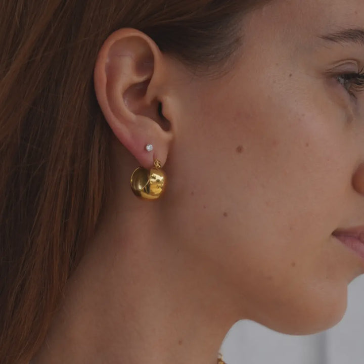 CZ Stud Earrings- Gold Filled