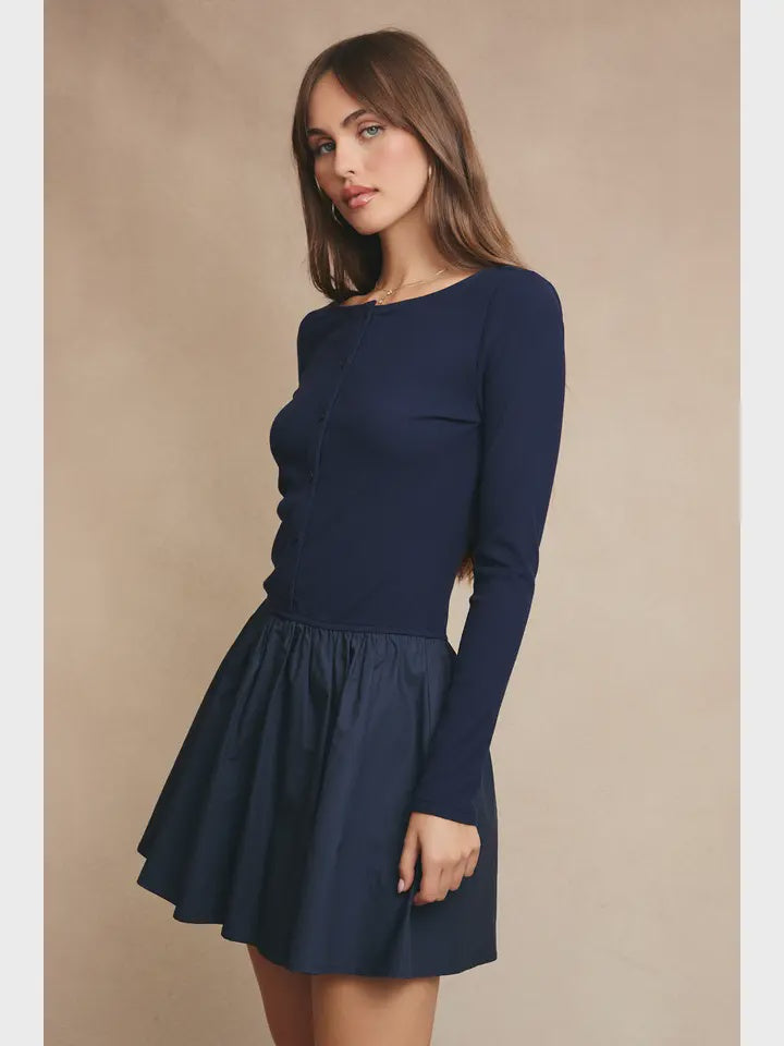 Olivia Knit Top Mini Dress