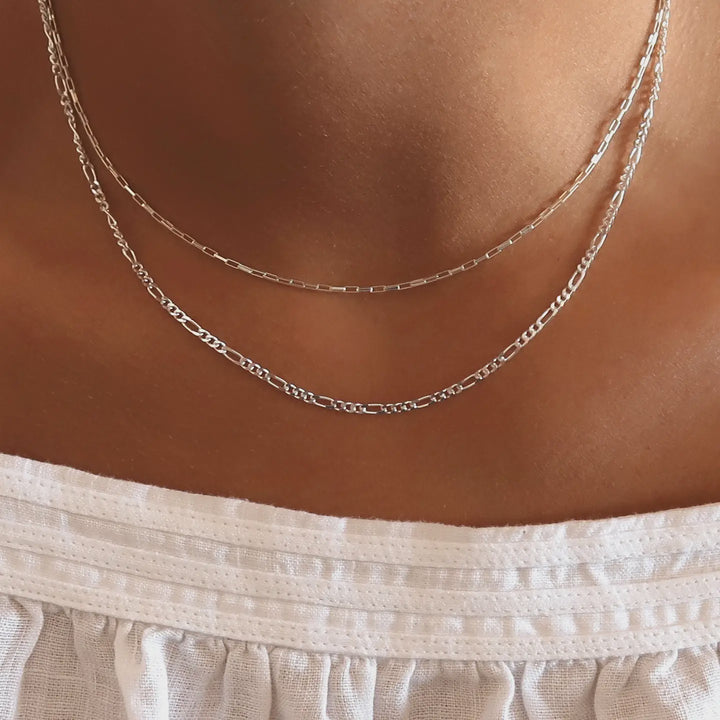 Sterling Silver Baby Link Necklace