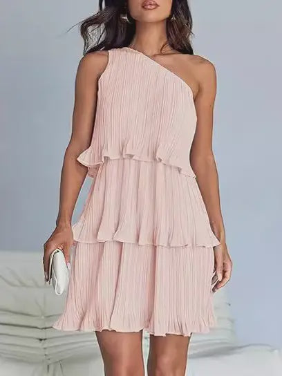 Leah One Shoulder Dress