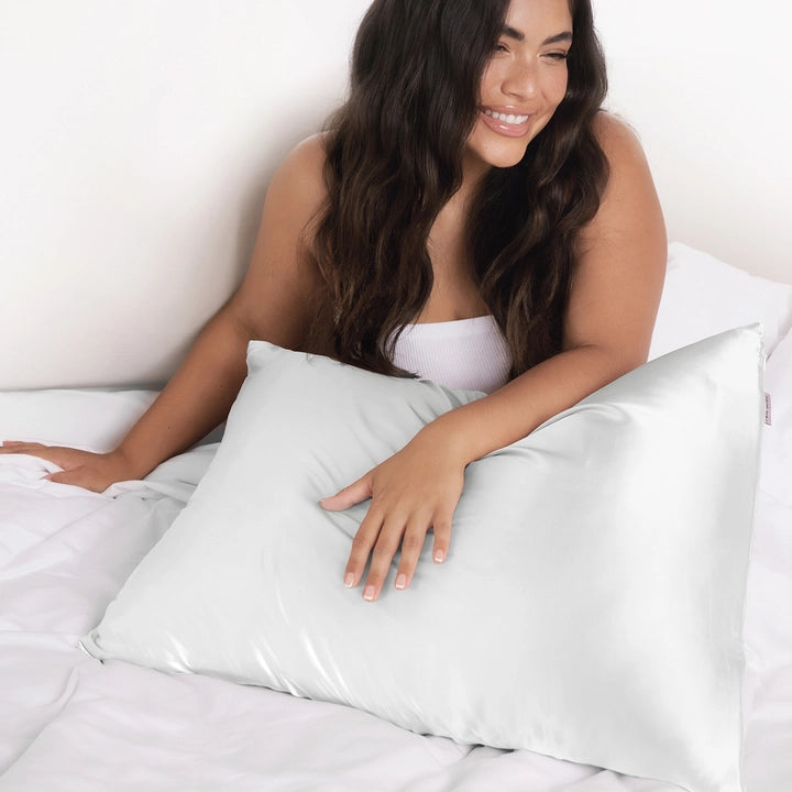 King Satin Pillow Case - Ivory