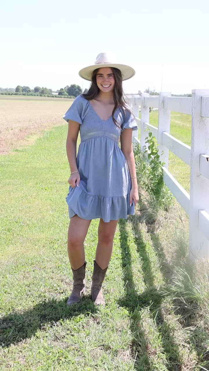 Mara Ruffle Mini Dress