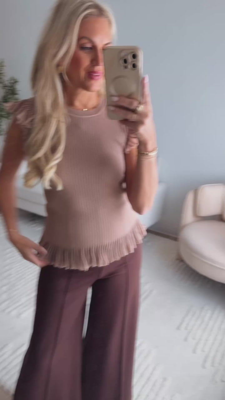 Mocha Mousse Top
