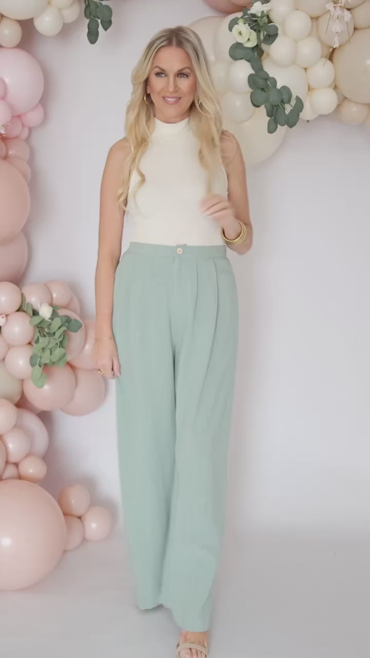 Botanical Linen Trousers