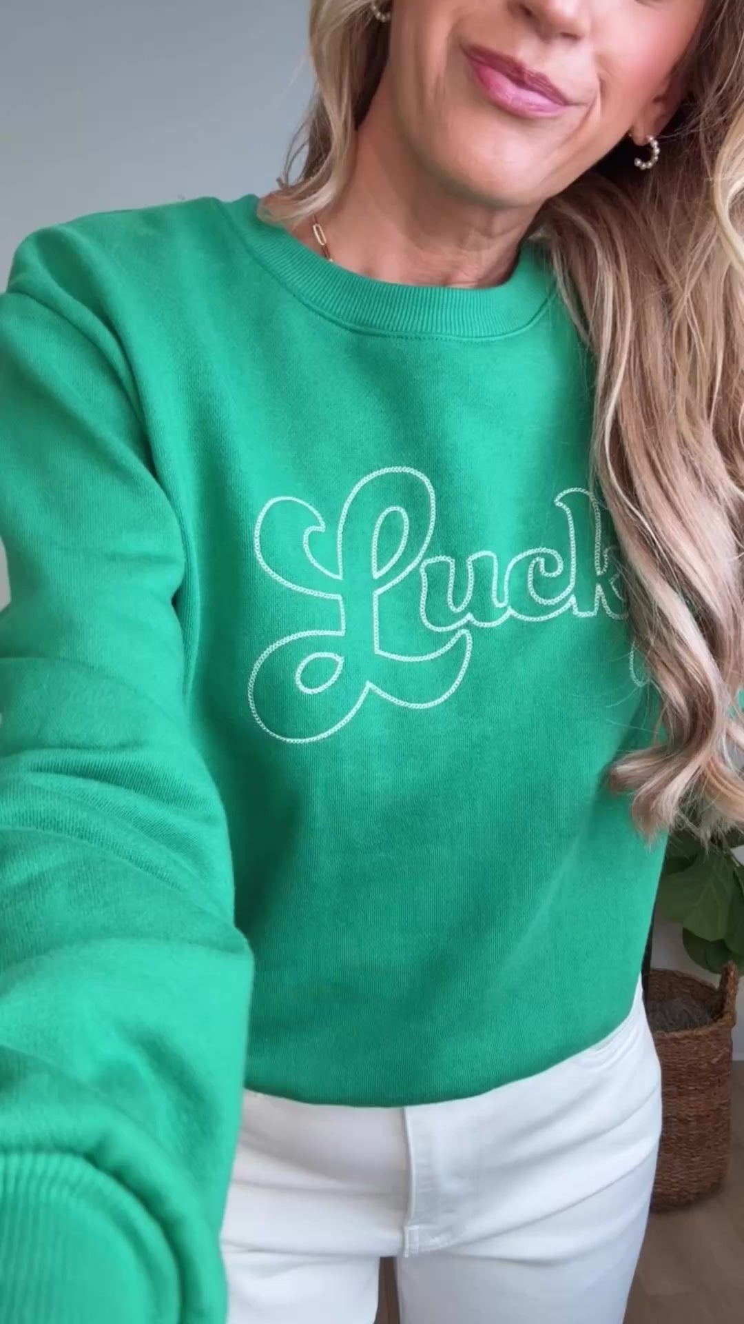 Lucky Sweatshirt - Lucky Green