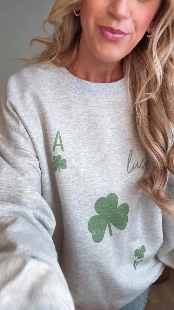 Lucky Girl Graphic Sweatshirt