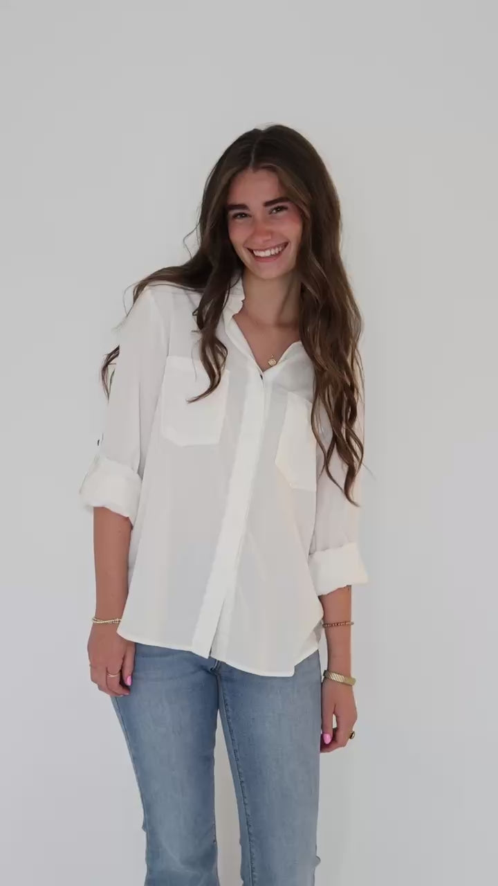 Elise Tencel Top- Off White