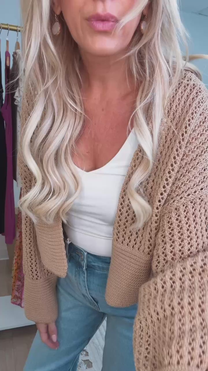 Michelle Cardigan- Camel
