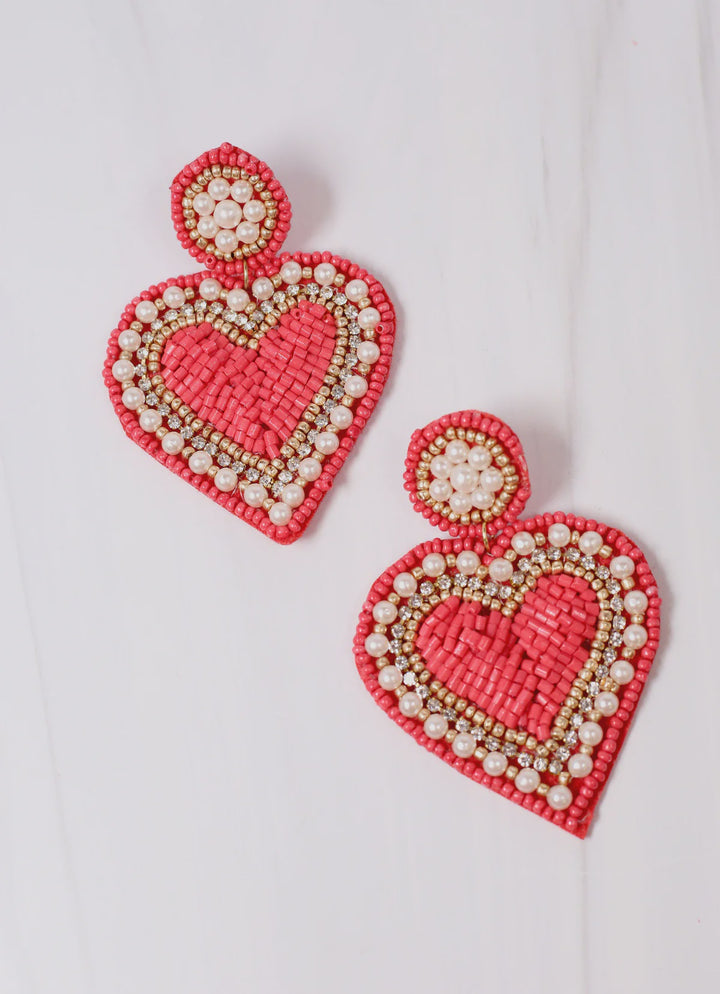 Sweetheart Embellished Earring