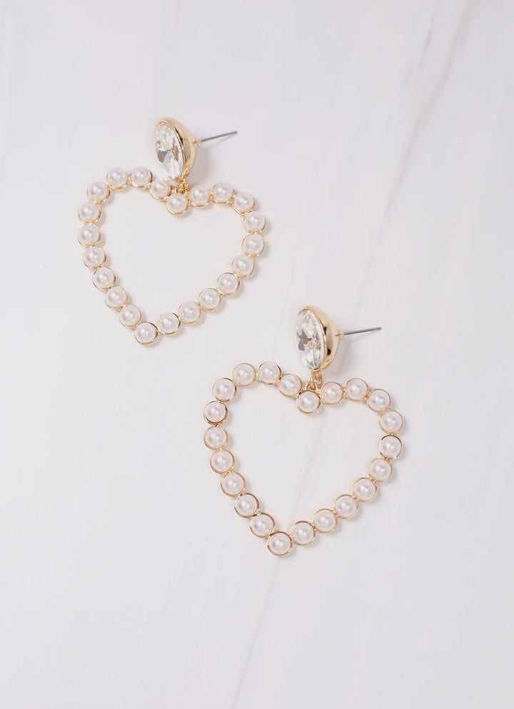 Smitten Heart Drop Earring