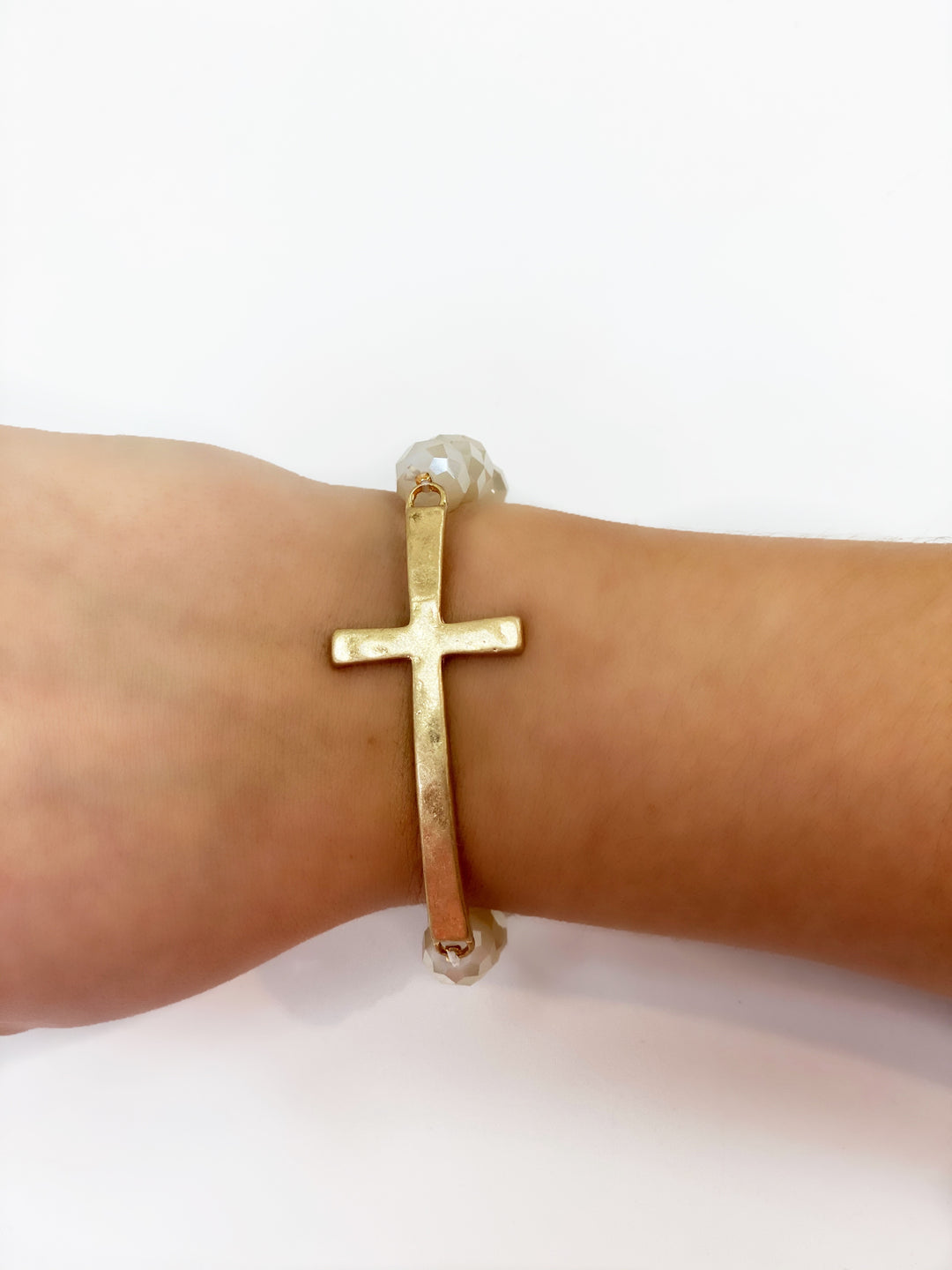 Beaded Cross Bracelet