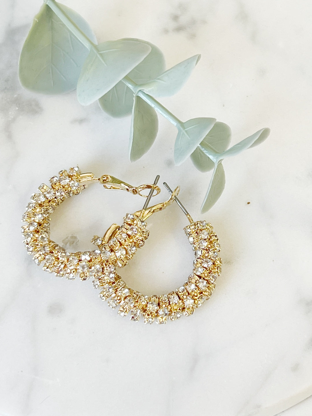 Bailey Crystal Hoops