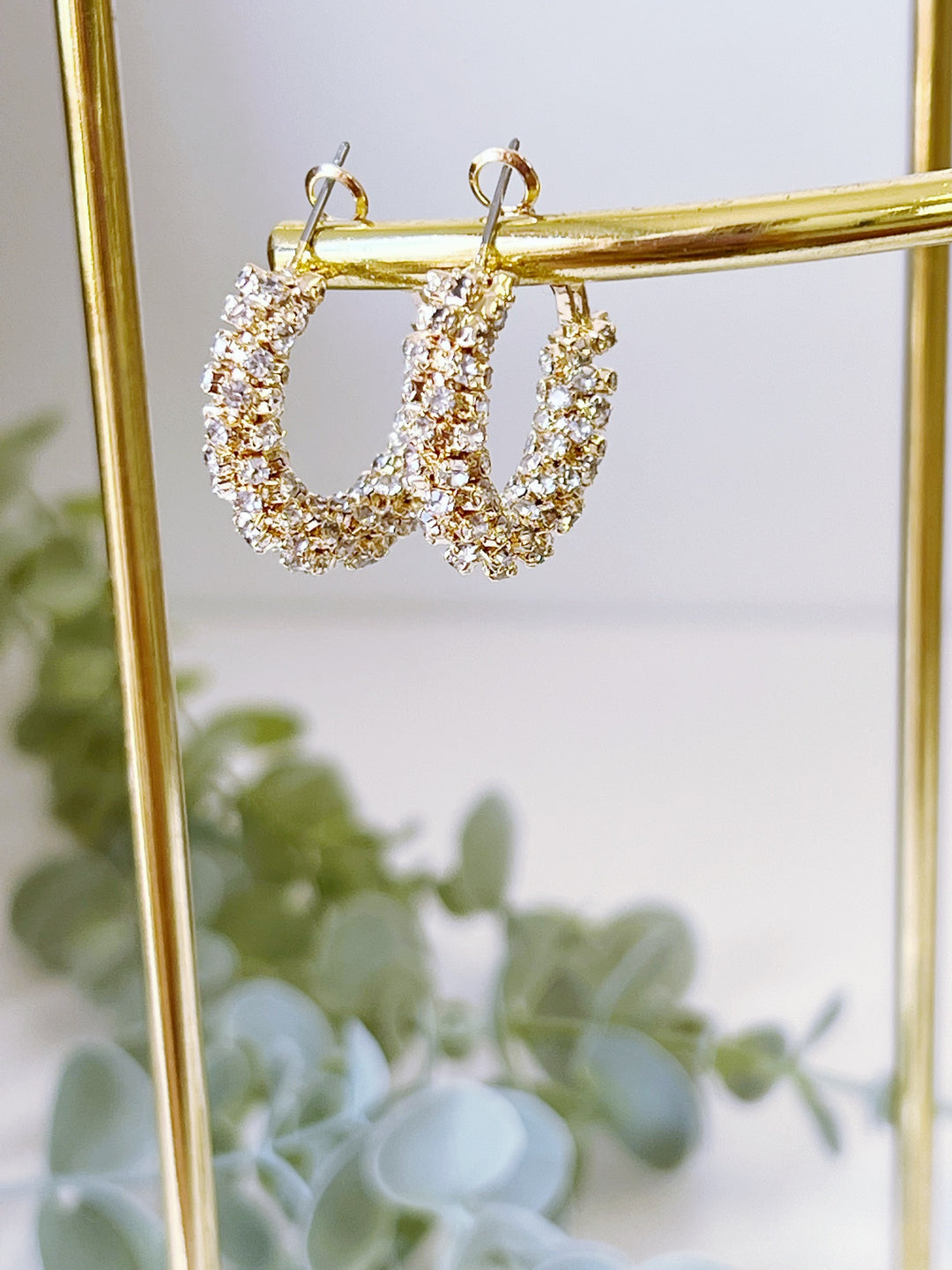 Bailey Crystal Hoops